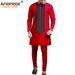 Men's clothing African ethnic solid color men's casual jacket + pants_viptrois.com