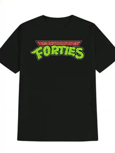 T-shirtmen's Retro 'forties' Graphic - Black 2026 With Red & Wh_viptrois.com