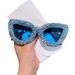 European And American Personality Large Frame Cat Glasses Sunglasses Luxury Diamond Net Celebrity Style Sunglasses Female Fashion Trend Glasses_viptrois.com
