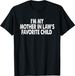 Camiseta Algodón Puro Soy El Hijo Favorito De Mi Suegra, Divertida Para Padres, Hombres Y Mujeres_viptrois.com