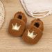 Autumn And Winter New Baby Shoes Plush Crown Toddler Shoes Warm And Soft Soled Baby Cotton Shoes Do Not Drop Shoes_viptrois.com