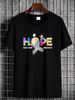 Hope Brain Tumor Awareness Gift Brain Tumor Survivor T-Shirt Versatile Casual Comfortable Summer Slightly Graphic Unisex Stretched_viptrois.com