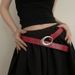 Instagram style American millennial spicy girl crocodile pattern red be, simple luxurious, casual and versatile Y2K_viptrois.com