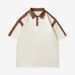 Men's Clothing POLO Shirt Summer Loose Lapel Casual Men's Short Sleeved Trendy Brand Color Matching Heavyweight Men's T Shirt Top POLO Shirt_viptrois.com