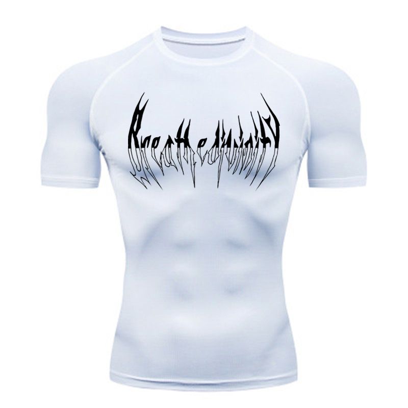 Men's Clothing Compression Long Sleeve Shirt Black Fitness T Shirt Men's Muscle Quick Drying Fitness Sportswear Sun Protection Sports Close Fitting_viptrois.com