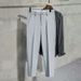 Spring/Summer Tapered Cropped Slim Fit Men's Suit Trousers Flowy Wrinkle Free Business Casual Long Pants_viptrois.com