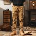 Men's Workwear Pants - Relaxed Fit Straight Leg Cargo Pants With Multi-Pockets, Retro Style, Comfortable For Daily Wear_viptrois.com