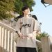Straight 220g Velcro Short For Boys Summer Loose Cotton Half Sleeve Cultural T-shirt_viptrois.com