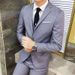 Men's Clothing Casual Suits For Men, Three Piece Suits, Handsome Style, Slim Fitting Suits For Grooms, Wedding Dresses_viptrois.com