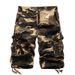 Men's Camouflage 5-Point Pants Washed Multi-Pocket Large Size Loose Workwear Shorts Casual Sports Shorts_viptrois.com