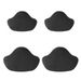 Self-Adhesive Shoe Repair Patches – Heart-Shaped Anti-Slip Insoles For Sneakers & Boots (4-Piece Set, White/Black, Ultra-Fiber Fabric)_viptrois.com