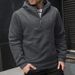 Men's Clothing Zip-Up Hoodie With Side Pockets - Classic Pullover Sweatshirt For Autumn & Winter (Navy, Black, Dark Gray) - European Sizes S To XXL_viptrois.com