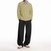 European American Cross-Border Retro Twist Collar Sweater Men, New Trendy Loose Fit Knitted Top For Autumn And Winter_viptrois.com