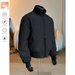 90 White Duck Down Men's Winter American Style Short Oversized Flight Stand Collar Thickened Baseball Cotton Jacket_viptrois.com