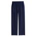 Men's Clothing Plus Size Straight Linen Casual Pants Loose High Waist Deep Crotch Middle Aged And Elderly Pants_viptrois.com