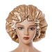 Double Layer Satin Nightcap - Lace-Trimmed Comfort Cap For Chemotherapy, Nursing & Hair Care_viptrois.com