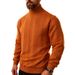 2025 Autumn And Winter New European Size Solid Color Jacquard Sweater Men's High Collar Thick Warm Sweater_viptrois.com