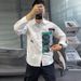 2025 Spring And Autumn New Long Sleeve Shirt Casual Printed Top Cardigan Coat Machine Washable Non Ironing Material_viptrois.com