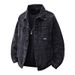 Men's Clothing Denim Men's Jacket Spring And Autumn New Style Lapel Embroidered Cardigan American Retro Autumn Thick Men's Coat_viptrois.com