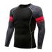 Men's Clothing Size Spot Sports Fitness Tight Breathable Quick Drying Running Ball Printing Arm Long Sleeved T Shirt Tops_viptrois.com