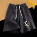 Retro Style Men's Printed Shorts Summer Trendy Student Brand Casual Loose Sports Pants Design_viptrois.com
