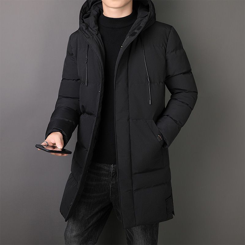 Men's Heavyweight Winter Coat - Insulated Polyester Long Parka With Hood For Big & Tall (Gray, Green, Black)_viptrois.com