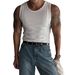 Men's Clothing Summer New Ice Silk Thread Vest Muscle Men Tight High Elastic Sleeveless T Shirt Waistcoat_viptrois.com