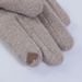 Women's Gloves Autumn And Winter Cashmere Gloves For Women With Rabbit Fur And Velvet, Finger Separated, Touch Screen, Cycling Windproof And Warm_viptrois.com