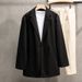 Men's Clothing Woolen Coat Men Autumn And Winter Fashion Leisure Temperament Solid Color Trendy Medium And Long Woolen Coat_viptrois.com