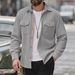 Men's Corduroy Overshirt – Workwear-Inspired Relaxed Fit Jacket | Black/Grey/Apricot/Army Green | Sizes S-XXXL_viptrois.com