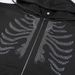 Skull Butterfly Cardigan Hoodie Street Hip Hop Spider Bone Patch Rhinestone Black Zipper Sweatshirt Women Y2K Jacket_viptrois.com