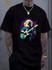 Punk Rock Guitar Great Pyrenees Dog Guitarist T-Shirt Slightly Comfortable Casual Unisex Stylish Homme Designer Clothes Top For Everyday Wear Soft_viptrois.com