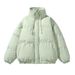 Unisex Oversized Puffer Jacket With Stand Collar - Winter Warm Thickened Cotton Coat For Men & Women (M-8XL, Multiple Colors)_viptrois.com