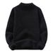 "Men's Half High Neck Sweater – Thick Knit Pullover For Autumn & Winter, Plus Size Options (M-XXXL)"_viptrois.com