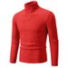 Minimalist High-Neck Sweater – Slim Fit Knit Top For Layering & Standalone Wear_viptrois.com