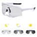 Men's Glasses New Men's Sports Sunglasses Women's Outdoor Cycling Sunglasses Color Changing White To Gray One Piece Bicycle Windshield_viptrois.com