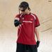 American Style Jersey T-Shirt Men Summer Quick-Dry Mesh Racing Short Sleeve Patchwork Ice Hockey Suit_viptrois.com