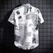 Men's Clothing Men's Ice Silk Breathable Summer Trendy High End Printed Shirt Half Sleeved Inch Shirt_viptrois.com