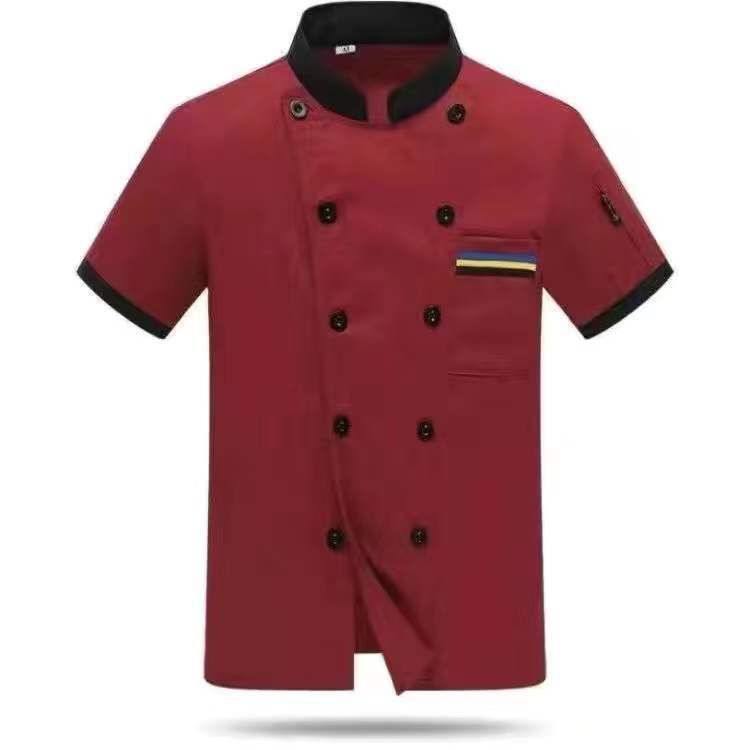 Men's Clothing Long Sleeved Chef Clothes Kitchen Clothes Catering Hotel Work Clothes Canteen Long Sleeved Work Clothes_viptrois.com