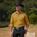 Men's Clothing Denim Casual Oxford Cloth Long Sleeved Lapel Shirt Street Hip Hop Style_viptrois.com