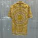 Men's Clothing 3D Digital Printing Youth Popular Ice Silk Men's Short Sleeved Shirt Shirt Cardigan_viptrois.com