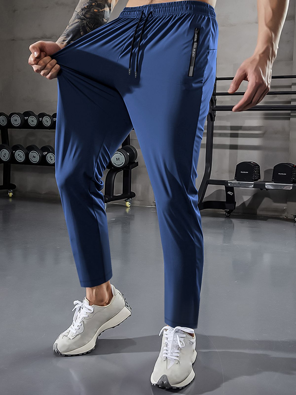Men's Breathable High-Stretch Running Training Pants - Lightweight Gym Joggers For Basketball & Outdoor Sports_viptrois.com