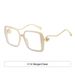 Men's Sunglasses Fashion Pearl Square Large Frame Sunglasses Women's Outdoor Uv Anti Ultraviolet Sunglasses_viptrois.com