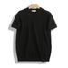 Summer New Solid Color Simple Style Mesh Short T-Shirt Men's Trendy Versatile Ice Silk Knitted Half Sleeve Base Shirt_viptrois.com