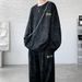 Men's Clothing Autumn New Embroidered Sports Suit For Men Tie Dye Trendy High Street Sweater Large Size_viptrois.com