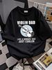 Violin Shirt For Dad, Mens Violinist Gift, Violin Player, Like A Normal Dad Just Fashion Stylish Top For Everyday Wear Streetwear Stretched_viptrois.com