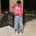 Men's Clothing Retro Personality Street Flower Embroidered Jeans Men And Women Casual Loose Trousers_viptrois.com