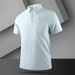 Men's Clothing High Quality New Summer Ice Silk Seamless Polo Shirt Short Sleeve Men's Business Lapel Casual Versatile T Shirt Men_viptrois.com