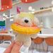 Creative Swimming Ring Sunglasses Puppy Plush Pendant Doll School Bag Pendant Doll Keychain Girl Gift_viptrois.com