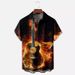 Summer New Fashion 3D Printed Hawaiian Short Sleeve For Men, Large Size Loose Vacation Beach Shirt_viptrois.com